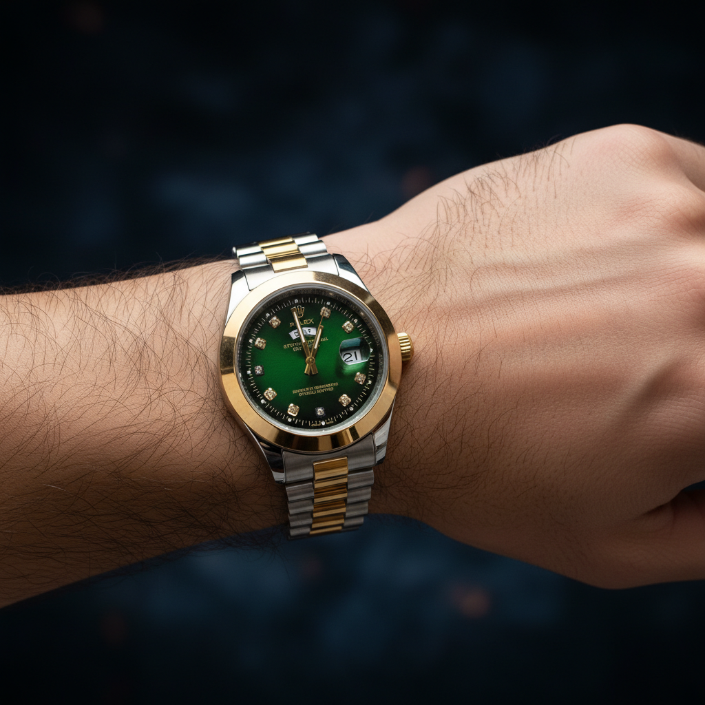Rolex Datejust Two-Tone Green Dial – Luxury Automatic Watch